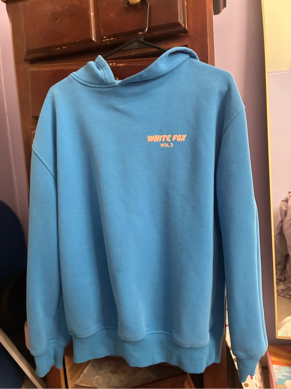 White fox hoodie!